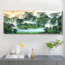 Load image into Gallery viewer, Mountains and Rivers - Full Drill Round Drill - 100x50cm