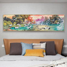 Load image into Gallery viewer, Flocks of Crane - Full Drill Round Drill - 80x30cm