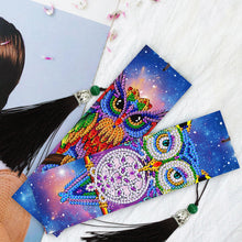 Load image into Gallery viewer, 2pcs Owl-DIY Diamond Painting Bookmark