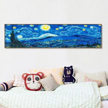 Load image into Gallery viewer, 80x30cm Abstract Night Sky - Full Drill Round Drill - 80x30cm