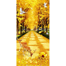 Load image into Gallery viewer, 45x85cm Deer Yellow Blvd - Full Drill Round Drill - 45x85cm