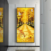 Load image into Gallery viewer, 45x85cm Deer Yellow Blvd - Full Drill Round Drill - 45x85cm