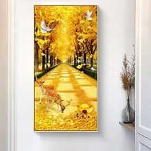 Load image into Gallery viewer, 45x85cm Deer Yellow Blvd - Full Drill Round Drill - 45x85cm