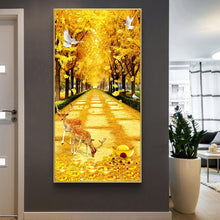 Load image into Gallery viewer, 45x85cm Deer Yellow Blvd - Full Drill Round Drill - 45x85cm