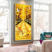 Load image into Gallery viewer, 45x85cm Deer Yellow Blvd - Full Drill Round Drill - 45x85cm