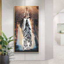 Load image into Gallery viewer, Cat - Full Drill Round Drill - 45x85cm