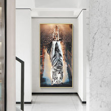 Load image into Gallery viewer, Cat - Full Drill Round Drill - 45x85cm