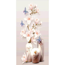 Load image into Gallery viewer, 45x85cm Vase Mangnolia - Full Drill Round Drill - 45x85cm