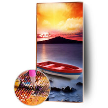 Load image into Gallery viewer, Sailboat - Full Drill Round Drill - 40x80cm