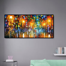 Load image into Gallery viewer, Street Night View - Full Drill Round Drill - 80x40cm