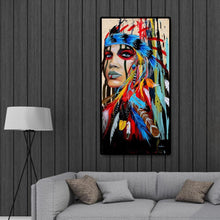 Load image into Gallery viewer, 45x85cm Aboriginal Girl - Full Drill Round Drill - 45x85cm