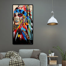 Load image into Gallery viewer, 45x85cm Aboriginal Girl - Full Drill Round Drill - 45x85cm