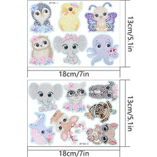 Load image into Gallery viewer, 2pcs DIY Diamond Painting Cartoon Stickers