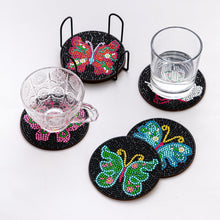 Load image into Gallery viewer, Mandala/Halloween/Butterflies - Round Wooden Coaster Mug