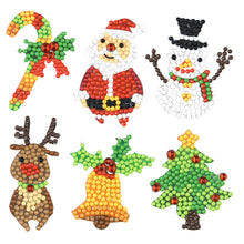 Load image into Gallery viewer, 6pcs-Christmas-Diamond Painting Free Stickers