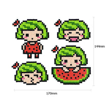 Load image into Gallery viewer, 4pcs-Girl-Diamond Painting Free Stickers