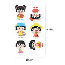 Load image into Gallery viewer, 6pcs-Girl-Diamond Painting Free Stickers