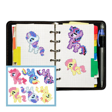 Load image into Gallery viewer, 6pcs-Cartoon Horse-Diamond Painting Free Stickers