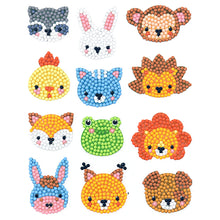 Load image into Gallery viewer, 12pcs-Animal-Diamond Painting Free Stickers