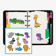 Load image into Gallery viewer, 9pcs-Animal-Diamond Painting Free Stickers