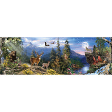 Load image into Gallery viewer, The Wolf Sings And The Eagle Flies-Full Drill Diamond Painting-90x30cm