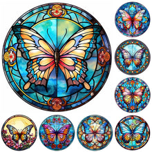 Load image into Gallery viewer, Butterfly-Full Round Diamond Painting-30x30cm