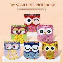 Load image into Gallery viewer, 6pcs/set DIY Diamond Painting Owl Notebook