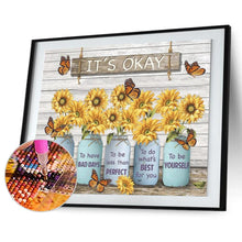 Load image into Gallery viewer, Flower-Full Drill Round Drill-50x40cm-Diamond Painting