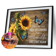Load image into Gallery viewer, Flower-Full Drill Round Drill-50x40cm-Diamond Painting