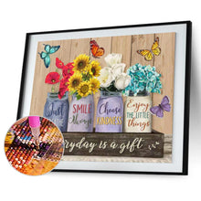 Load image into Gallery viewer, Flower-Full Drill Round Drill-50x40cm-Diamond Painting