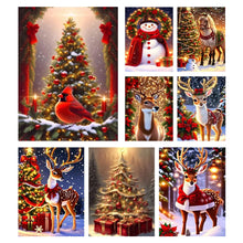 Load image into Gallery viewer, Christmas-Full Round Diamond Painting-30x40cm
