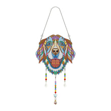 Load image into Gallery viewer, Hanging Light Catcher Board Rainbow Art Plate