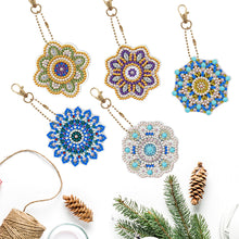 Load image into Gallery viewer, 5pcs Mandala Single Sided Keychain