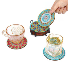 Load image into Gallery viewer, Mandala/Halloween/Butterflies - Round Wooden Coaster Mug