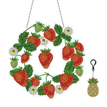 Load image into Gallery viewer, 5D DIY Diamond Painting Wreath Kit Special Shape Drill Rhinestone Garland Craft