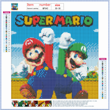 Load image into Gallery viewer, Super Mario - Vollrunde Diamantmalerei(30*30)