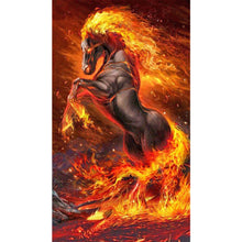 Load image into Gallery viewer, Flame Horse-Full Drill Diamond Painting-40x70cm