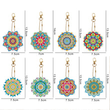 Load image into Gallery viewer, 8pcs Mandala Double Sided Keychain