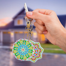 Load image into Gallery viewer, 5pcs Mandala Double Sided Keychain