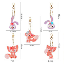 Load image into Gallery viewer, 5pcs Little Fox Single Sided Keychain