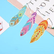 Load image into Gallery viewer, DIY Diamond Painting-Feather Bookmark