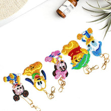 Load image into Gallery viewer, 5x DIY diamond painting keychain cute cartoon embroidery needlework craft