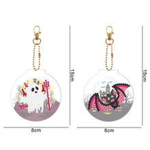 Load image into Gallery viewer, 2pcs Halloween Double Sided Keychain