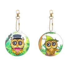 Load image into Gallery viewer, 2pcs Owl Double Sided Keychain