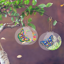 Load image into Gallery viewer, 2pcs Butterflies Double Sided Keychain