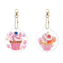 Load image into Gallery viewer, 2pcs Cake Double Sided Keychain