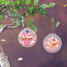 Load image into Gallery viewer, 2pcs Cake Double Sided Keychain