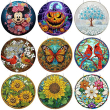 Load image into Gallery viewer, Flower-Double Sided Diamond Pendant