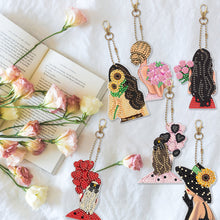 Load image into Gallery viewer, 6pcs Beauty Double Sided Keychain