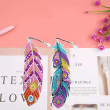 Load image into Gallery viewer, DIY Diamond Painting-Feather Bookmark